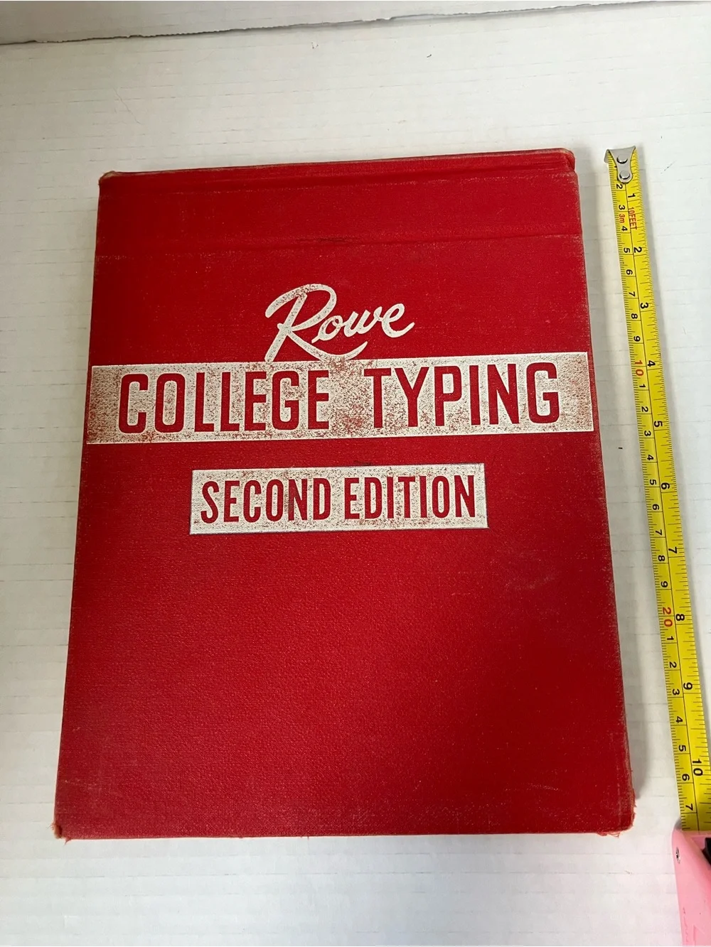 Vtg Rowe Hardcover College Typing Instruction Manual 2nd Ed. By C.G.‎ Reigner